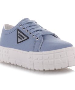 BH 172 BLUE T4 F4 2 247x296 - Famous Shoes Γυναικεία Flatforms Sneakers Μπλε BH-172-BLUE