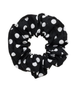 20220906134928 petit boutik mayro poua scrunchy 247x296 - Ασπρόμαυρο Πουά Βελούδινο Scrunchie 512150