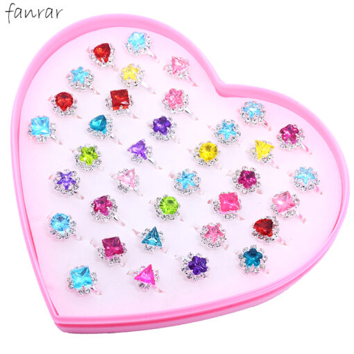 36pcs girl ring Colorful Crystal Gem Rings Children Shining Jewelry Princess Open Finger Ring For Kids 1 510x510 - ΔΑΧΤΥΛΙΔΑΚΙ ΜΕ ΠΕΤΡΑΔΙΑ 4teen4ty 401286 (36ΤΜΧ)