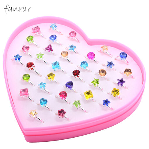 36pcs girl ring Colorful Crystal Gem Rings Children Shining Jewelry Princess Open Finger Ring For Kids 510x510 - ΔΑΧΤΥΛΙΔΑΚΙ ΜΕ ΠΕΤΡΑΔΙΑ 4teen4ty 401286 (36ΤΜΧ)